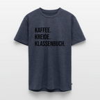 Kaffee. Kreide. Klassenbuch - Männer Premium T-Shirt - Jeansblau 