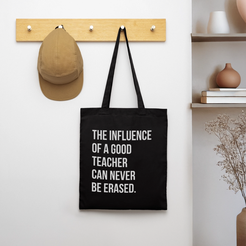 Teacher influence - Stoffbeutel - Schwarz