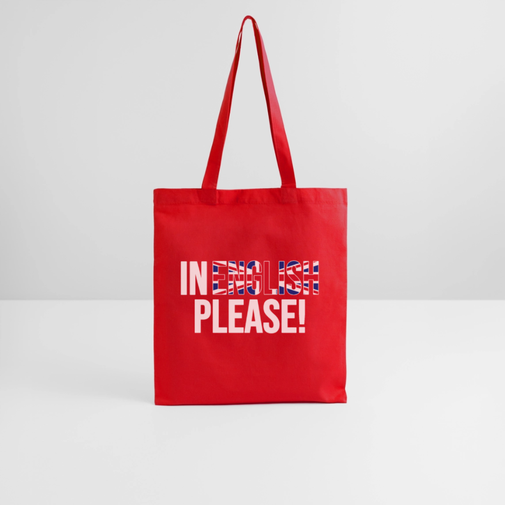 In english please! - Stoffbeutel - Rot