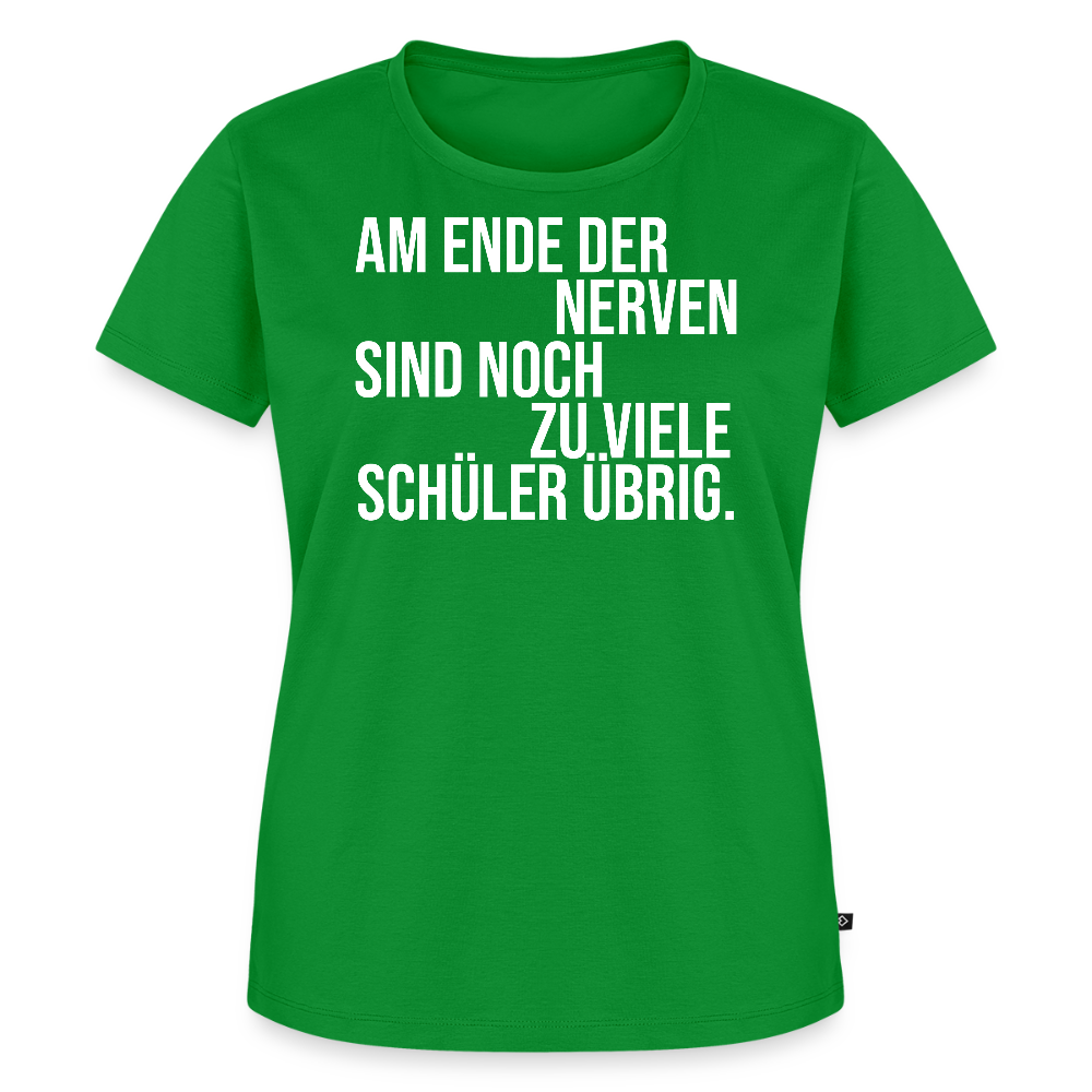 Zu viele Schüler - Frauen Premium T-Shirt - Grün