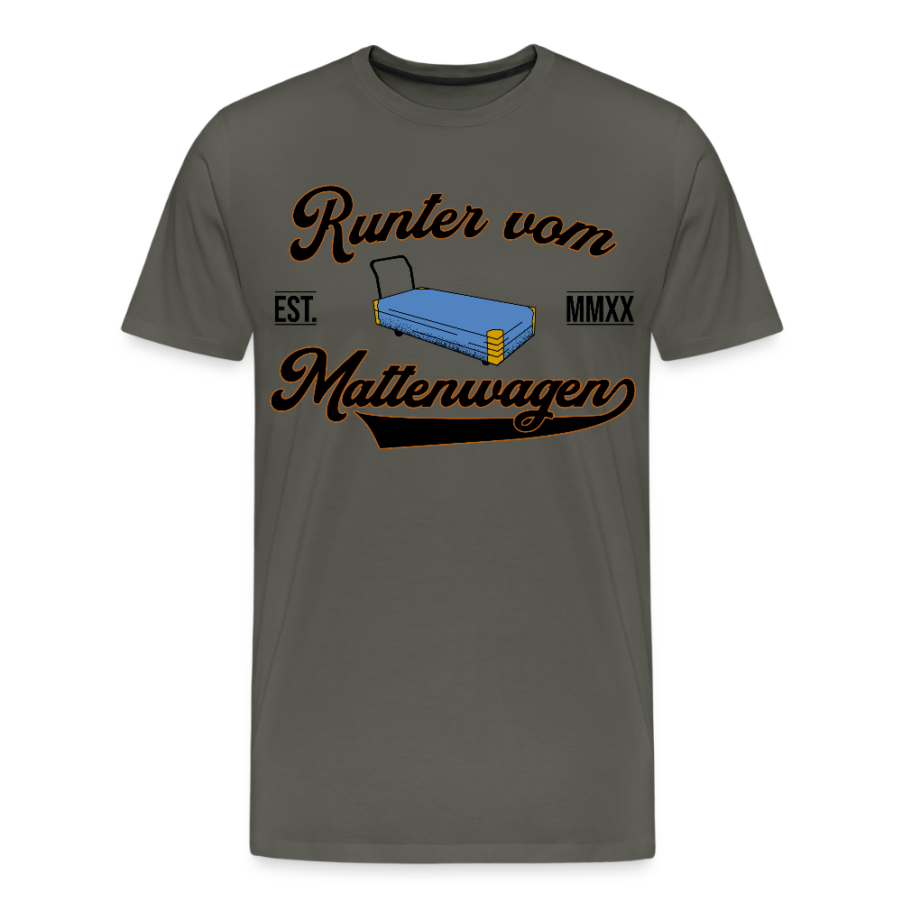 Runter vom Mattenwagen - Männer Premium T-Shirt - Asphalt
