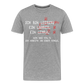 Ich bin Leerer - Männer Premium T-Shirt - Grau meliert