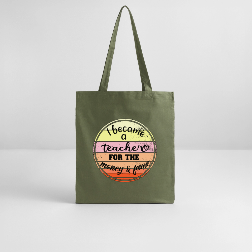 Became a teacher - Bio-Stoffbeutel - Khaki