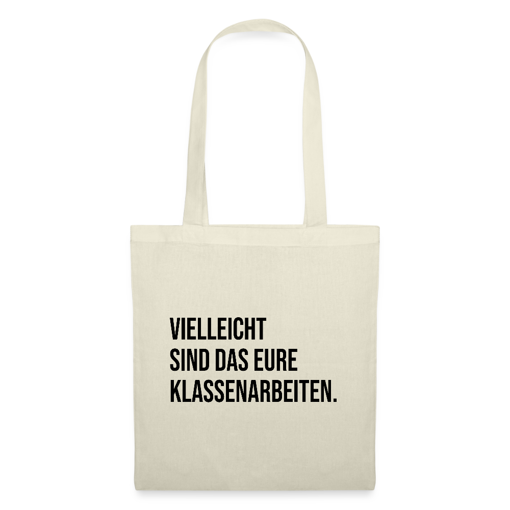 Klassenarbeiten- Stoffbeutel - Natur