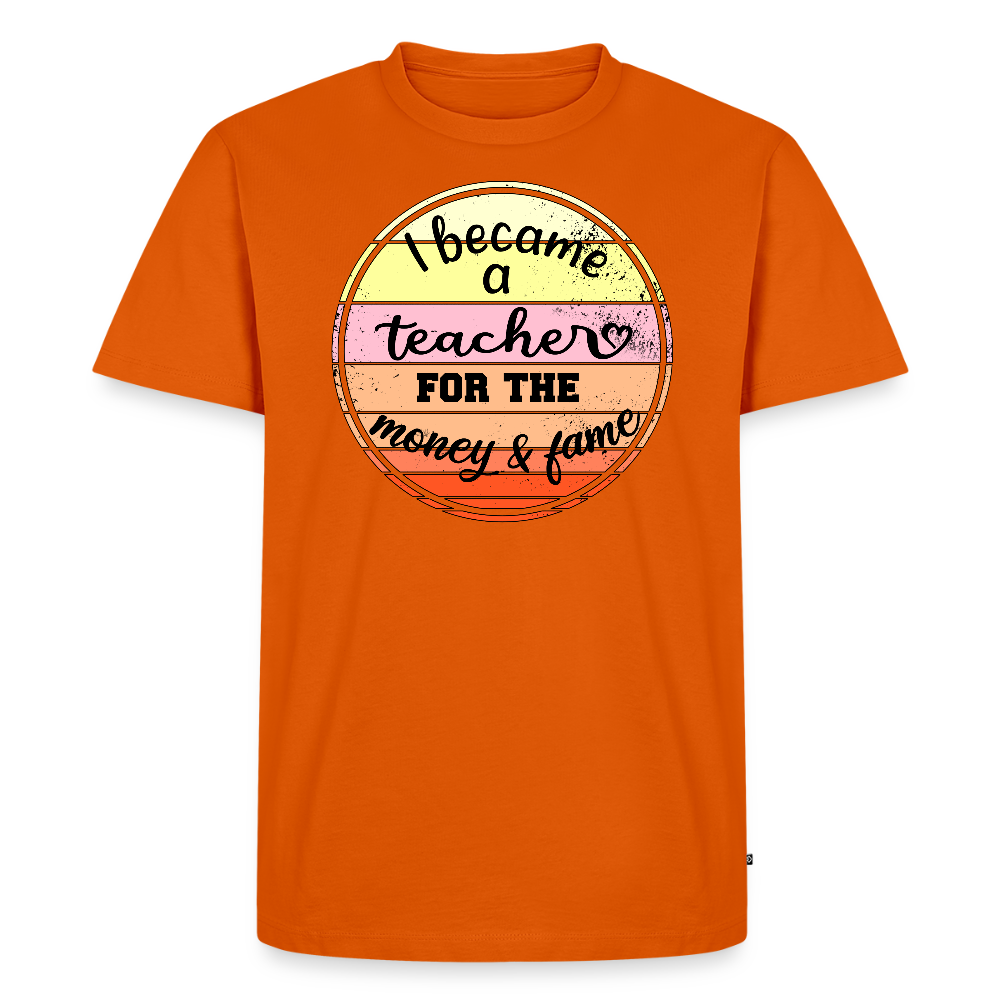 Money & Fame - Männer Premium T-Shirt - Orange 