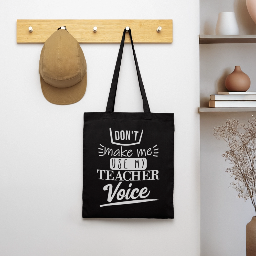 Teacher Voice - Stoffbeutel - Schwarz