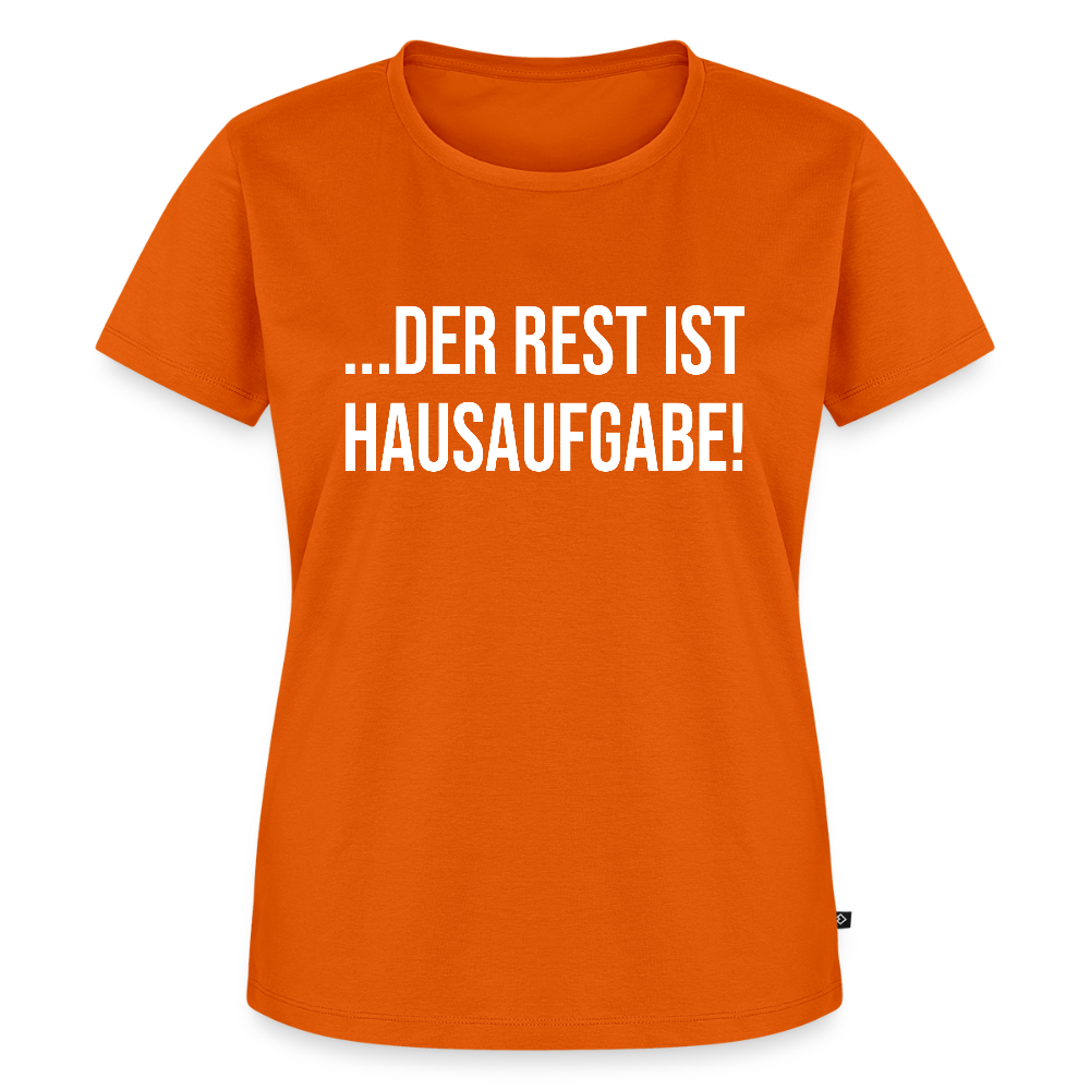 Hausaufgabe - Frauen Premium T-Shirt - Orange 