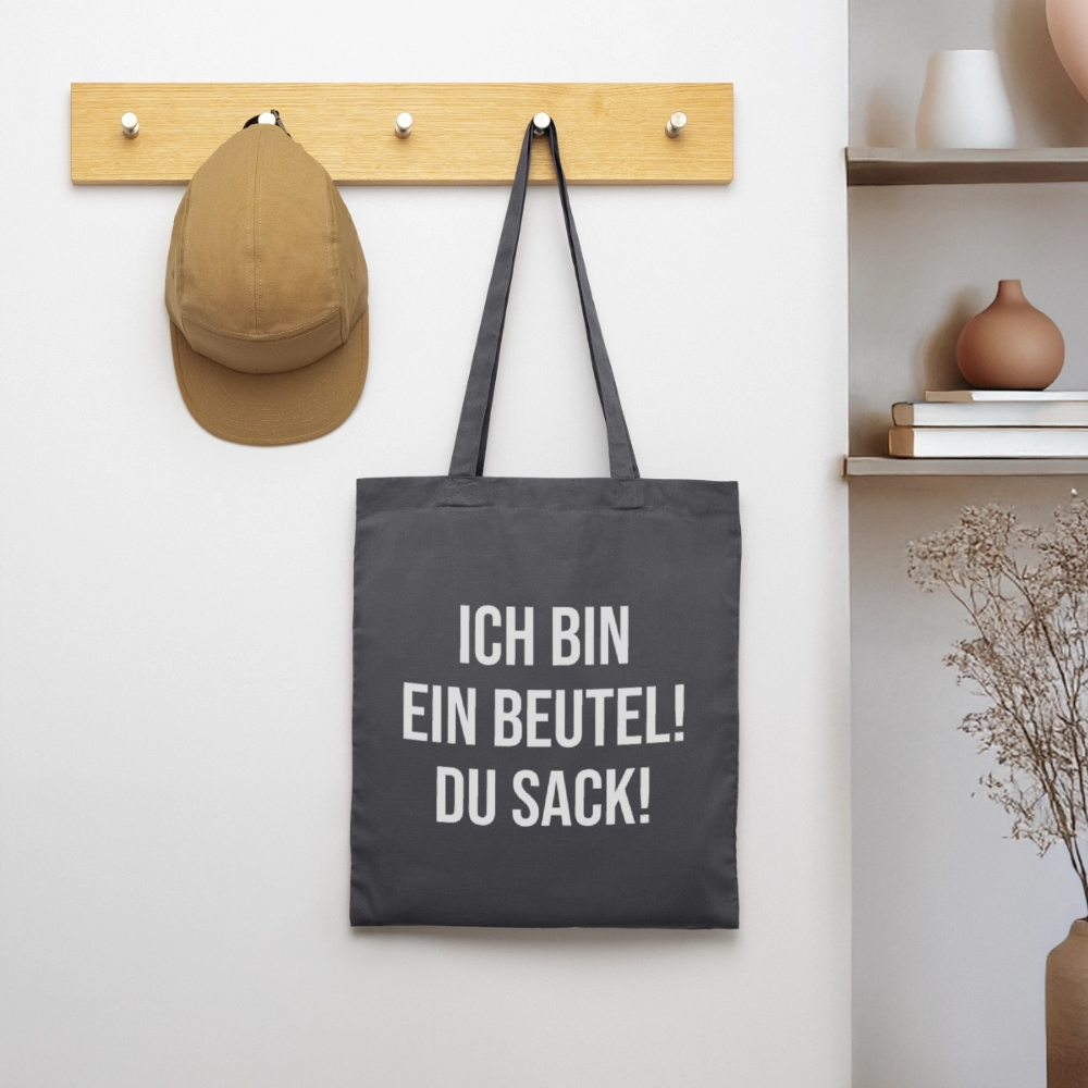Ich bin ein Beutel! - Stoffbeutel - Graphite