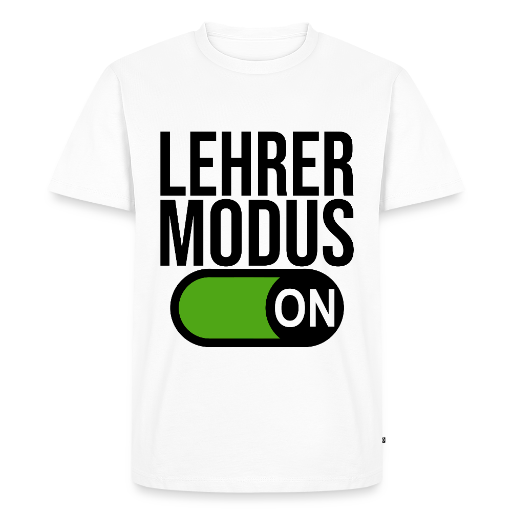 Lehrer Modus - Männer Premium T-Shirt - Weiß