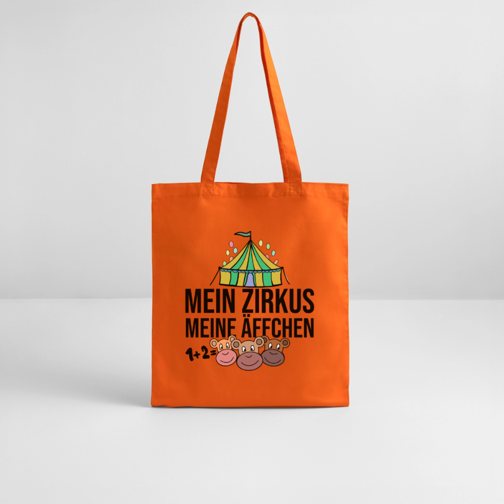 Mein Zirkus - Bio-Stoffbeutel - Tieforange