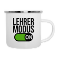 Lehrer Modus - Emaille-Tasse - Weiß