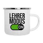 Lehrer Modus - Emaille-Tasse - Weiß