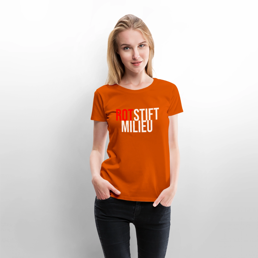 Rotstiftmilieu - Frauen Premium T-Shirt - Orange 