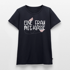 Eine Frau mit Klasse - Frauen Premium T-Shirt - Navy