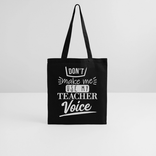 Teacher Voice - Stoffbeutel - Schwarz