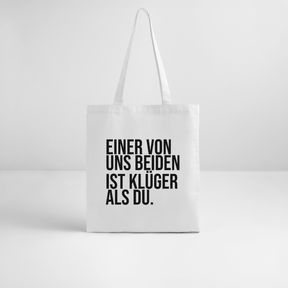 Klüger als du - Bio-Stoffbeutel - Weiß