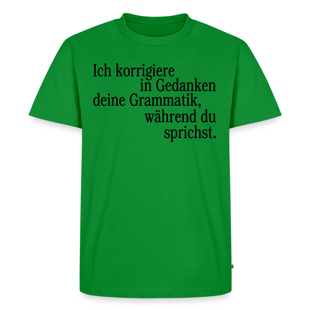 Grammatik - Männer Premium T-Shirt - Grün