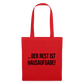 Der Rest ist Hausaufgabe - Stoffbeutel - Rot