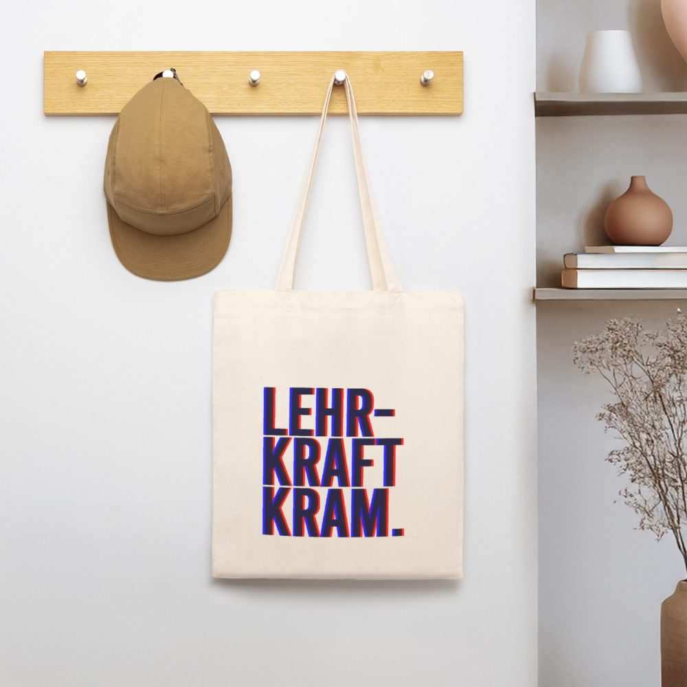 Lehrkraftkram -  Bio-Stoffbeutel - Natur
