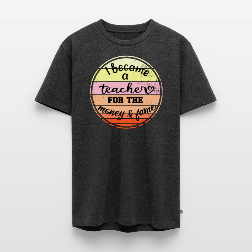 Money & Fame - Männer Premium T-Shirt - Anthrazit meliert