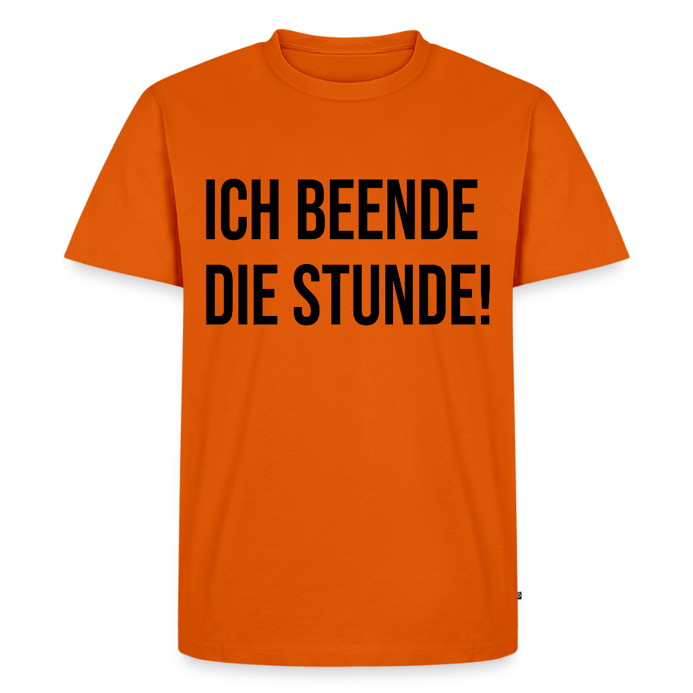 Ich beende die Stunde! - Männer Premium T-Shirt - Orange 