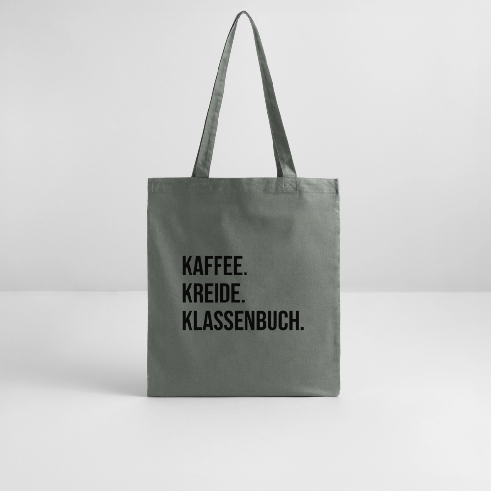 Klassenbuch - Bio-Stoffbeutel - Anthrazit