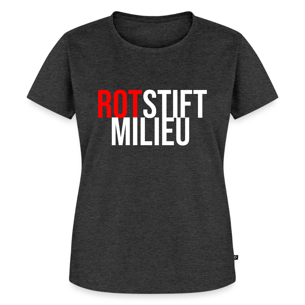 Rotstiftmilieu - Frauen Premium T-Shirt - Anthrazit meliert