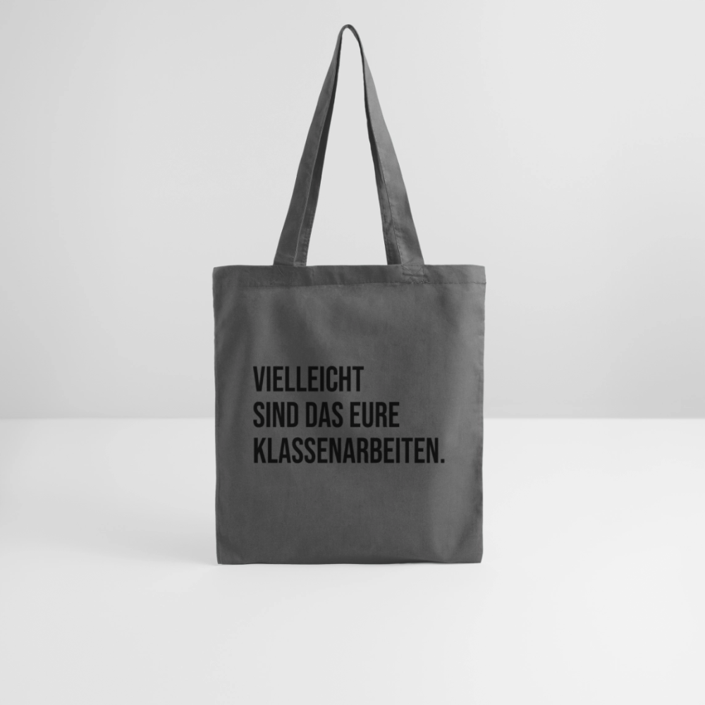 Klassenarbeiten- Stoffbeutel - Graphite