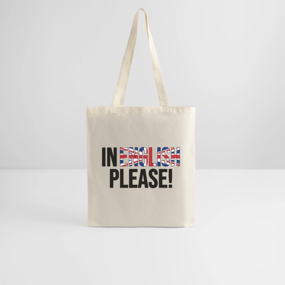 In english please! - Stoffbeutel - Natur