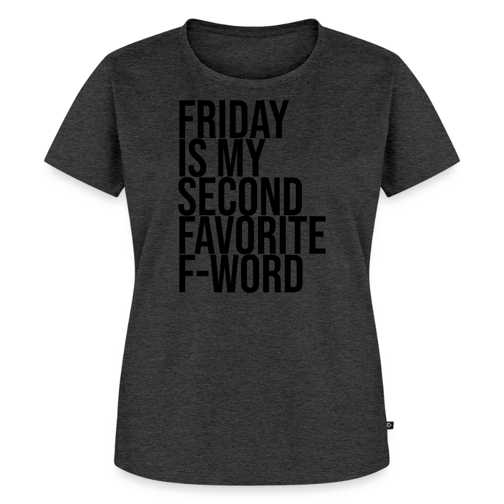 F-Word - Frauen Premium T-Shirt - Anthrazit meliert