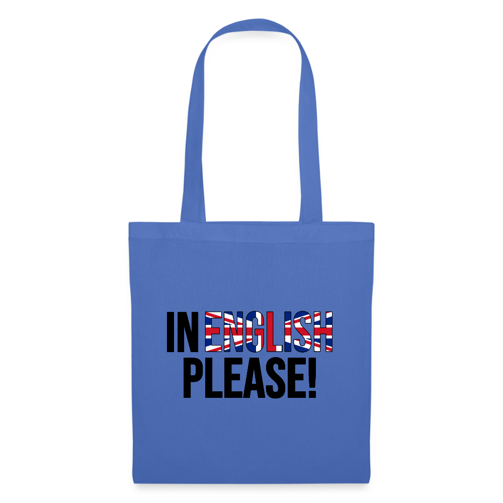 In english please! - Stoffbeutel - Hellblau