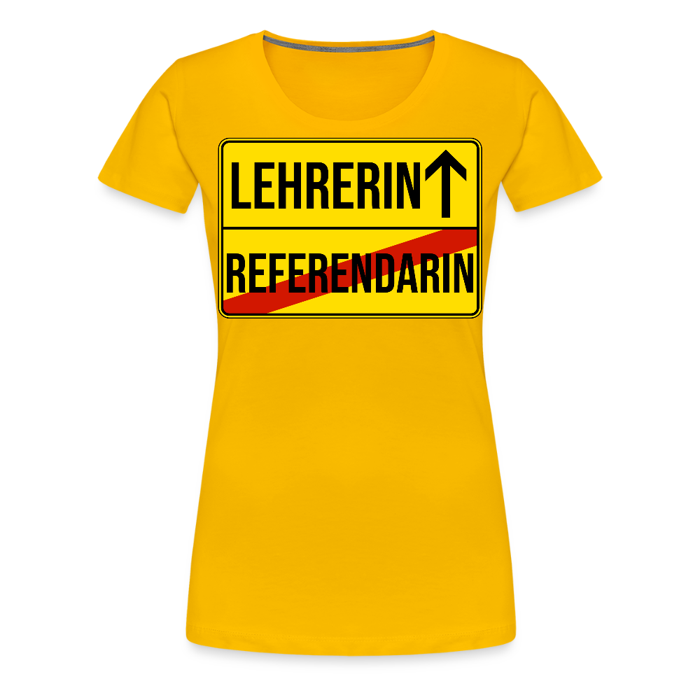 Lehrerin - Frauen Premium T-Shirt - Sonnengelb