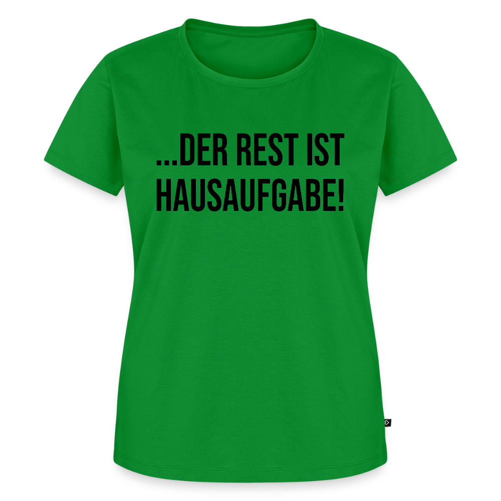 Hausaufgabe - Frauen Premium T-Shirt - Grün