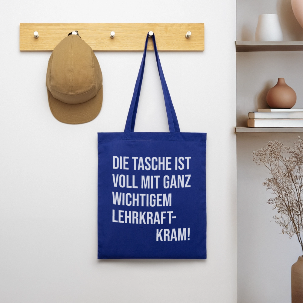 Lehrkraftkram - Stoffbeutel - Royalblau