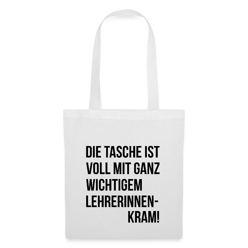 Lehrerinnenkram - Stoffbeutel - Weiß