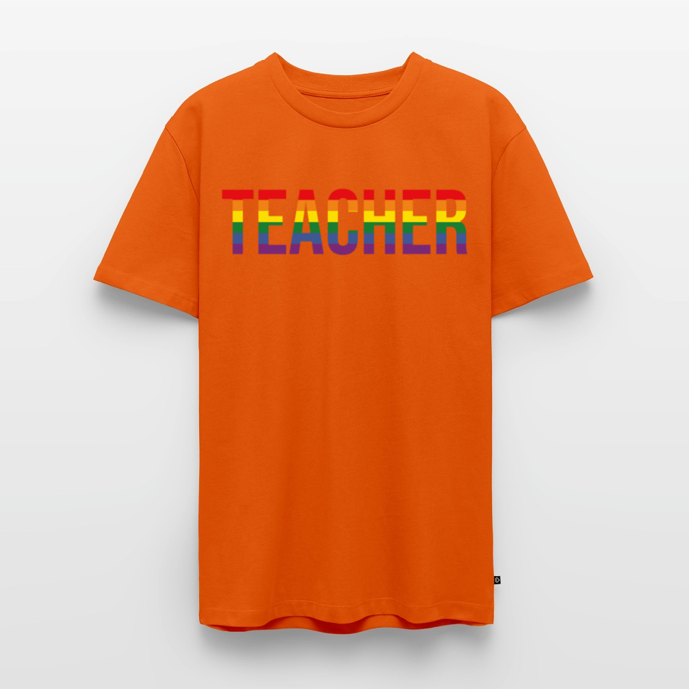 Teacher - Männer Premium T-Shirt - Orange 