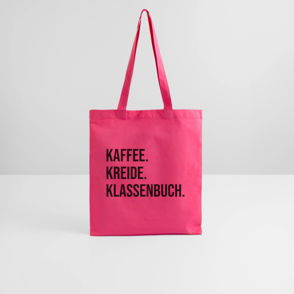 Kaffee. Kreide. Klassenbuch - Stoffbeutel - Azalea