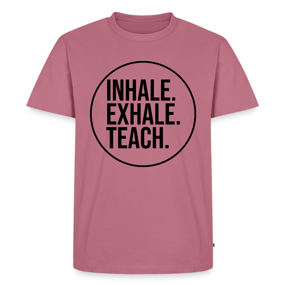 Inhalte. Exhale. Teich. - Männer Premium T-Shirt - Mauve