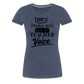 Teacher voice - Frauen Premium T-Shirt - Blau meliert