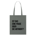 Frage?! - Bio-Stoffbeutel - Anthrazit