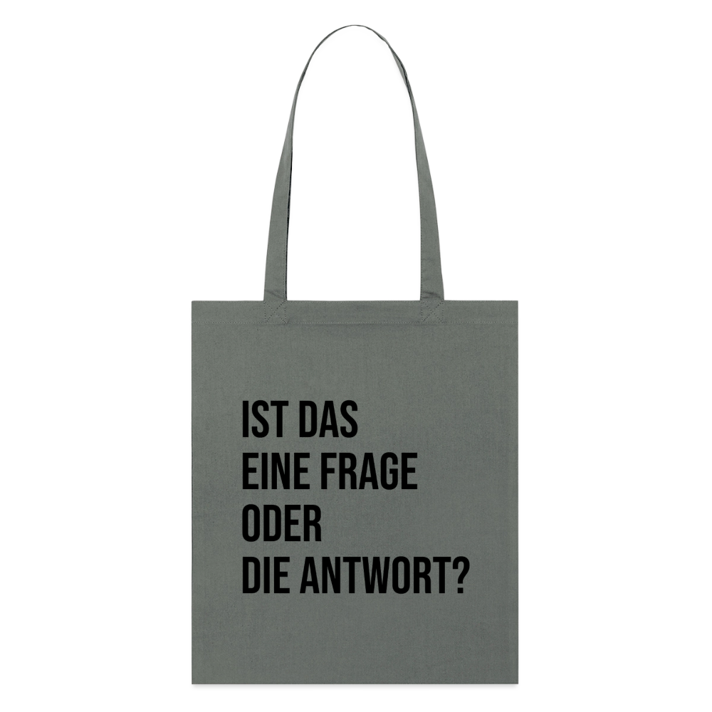 Frage?! - Bio-Stoffbeutel - Anthrazit