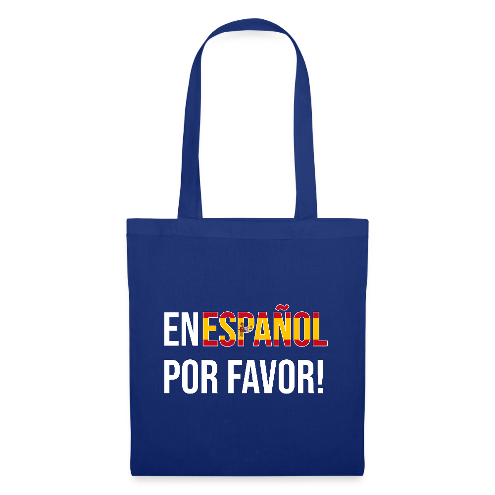 En español porvavor - Stoffbeutel - Royalblau