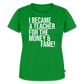 Money & Fame - Frauen Premium T-Shirt - Grün
