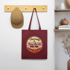 Became a teacher - Bio-Stoffbeutel - Burgunderrot