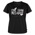 Eine Frau mit Klasse - Frauen Premium T-Shirt - Schwarz