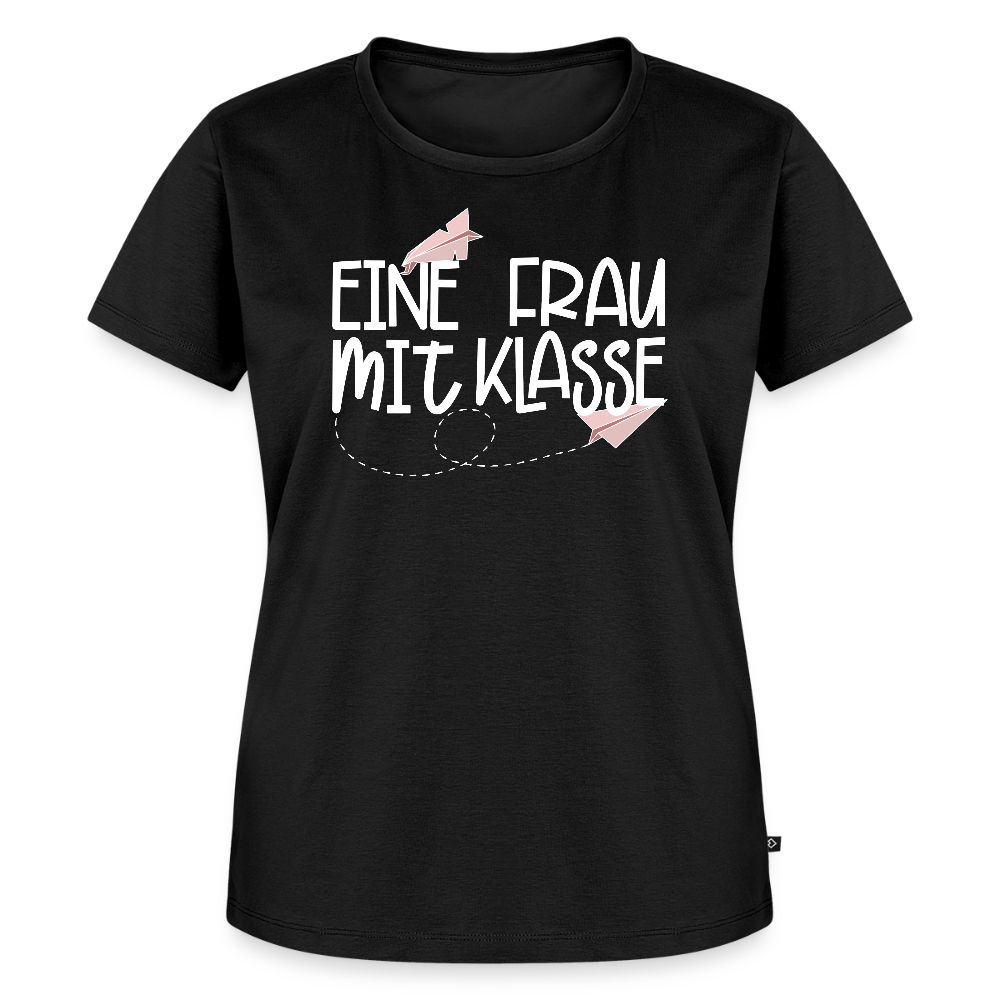 Eine Frau mit Klasse - Frauen Premium T-Shirt - Schwarz