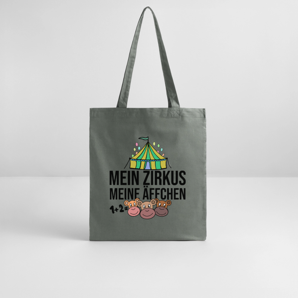 Mein Zirkus - Bio-Stoffbeutel - Anthrazit