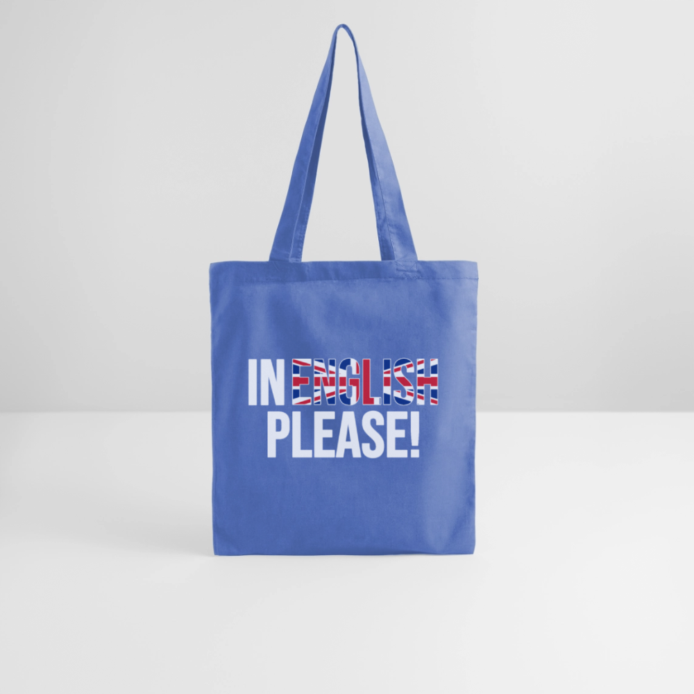 In english please! - Stoffbeutel - Hellblau