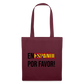 En Español por vavor - Stoffbeutel - Burgunderrot