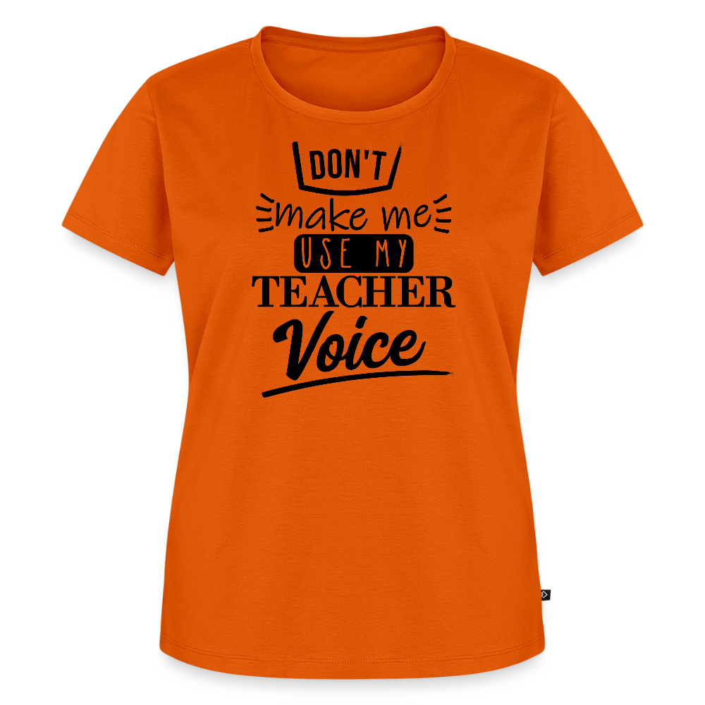 Teacher voice - Frauen Premium T-Shirt - Orange 